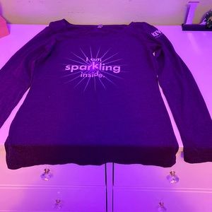 A comfy grey long sleeve womens Medium  from next level apparel